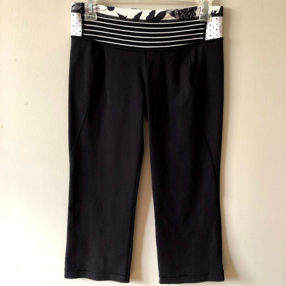 lululemon athletica Black Cropped Leggings